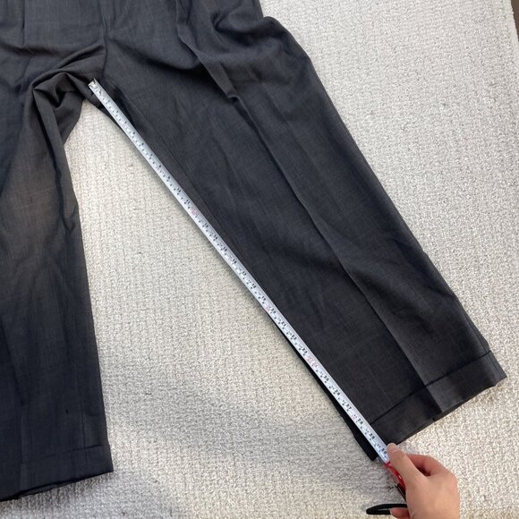 Samuelsohn SB GreenWich Super 120's Mens Grey Check 2 Piece Suit Size 44-48 Tall - Picture 14 of 16